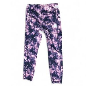 GAIAM ladies Purple Tie-Dye Leggings